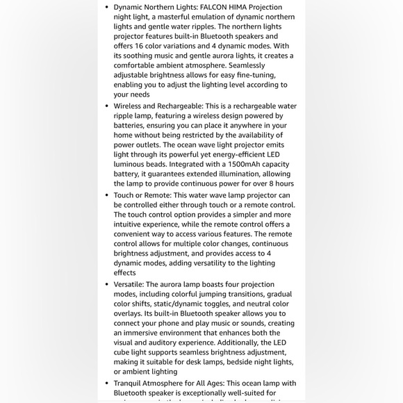 Northern Lights Projector Color Changing Bluetooth Speakers - Picture 16 of 17